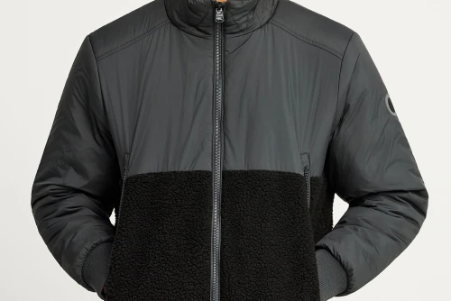 Funky Buddha Μπουφάν Bomber Ανδρικό (FBM012-011-01-ANTHRACITE)