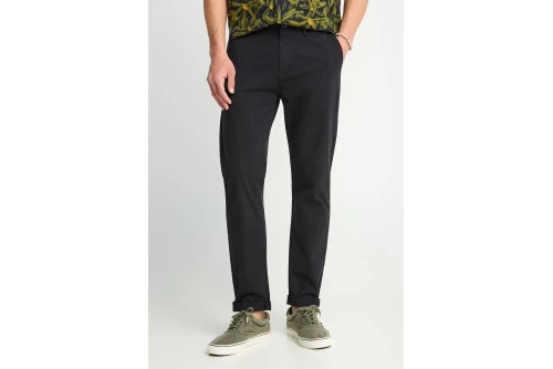 Funky Buddha The Essentials Παντελόνι Chino Ανδρικό (FBM013-001-02-BLACK)