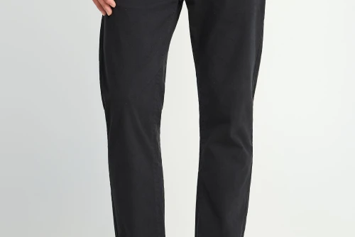 Funky Buddha The Essentials Παντελόνι Chino Ανδρικό (FBM013-001-02-BLACK)