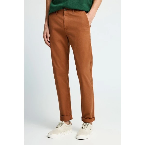 Funky Buddha The Essentials Παντελόνι Chino Ανδρικό (FBM013-001-02-CAPPUCCINO)