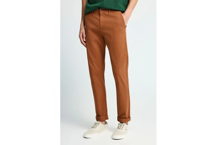 Funky Buddha The Essentials Ανδρικό Παντελόνι Chino Κάμελ
