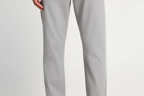 Funky Buddha The Essentials Παντελόνι Chino Ανδρικό (FBM013-001-02-GREY)