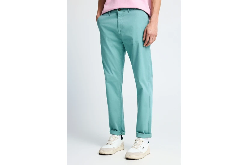 Funky Buddha The Essentials Ανδρικό Παντελόνι Chino Τυρκουάζ