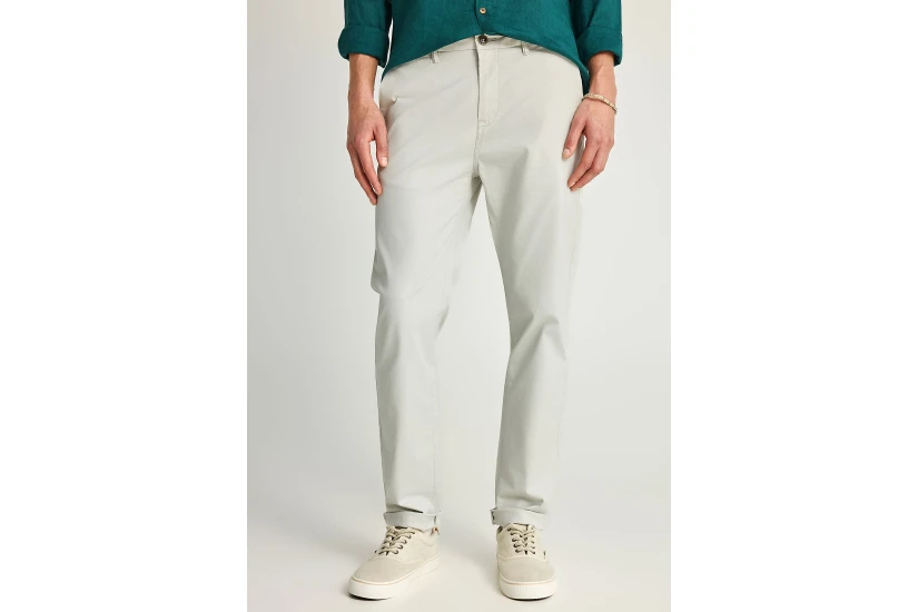 Funky Buddha The Essentials Ανδρικό Παντελόνι Chino Γκρι Ανοιχτό