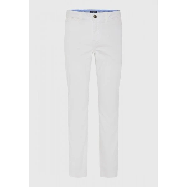 Funky Buddha The Essentials Παντελόνι Chino Ανδρικό (FBM013-001-02-WHITE)