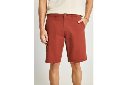 Funky Buddha Ανδρική Βερμούδα Chino (FBM013-001-03-HENNA-BROWN)