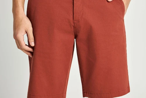 Funky Buddha Ανδρική Βερμούδα Chino (FBM013-001-03-HENNA-BROWN)