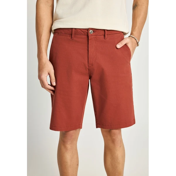 Funky Buddha Ανδρική Βερμούδα Chino (FBM013-001-03-HENNA-BROWN)