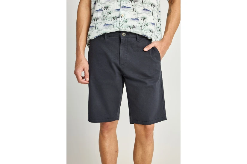 Funky Buddha Ανδρική Βερμούδα Chino Μπλε Σκούρο