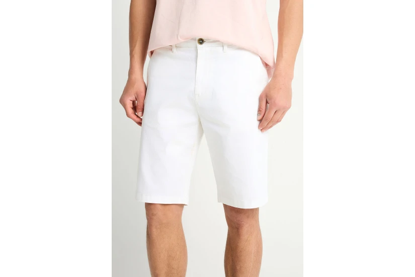 Funky Buddha The Essentials Ανδρική Βερμούδα Chino Λευκή