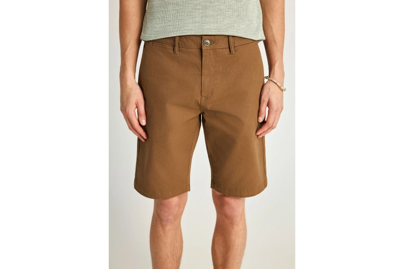 Funky Buddha The Essentials Ανδρική Βερμούδα Chino Καφέ
