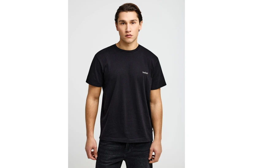 Funky Buddha The Basics Collection Ανδρικό Κοντομάνικο T-Shirt Μαύρο