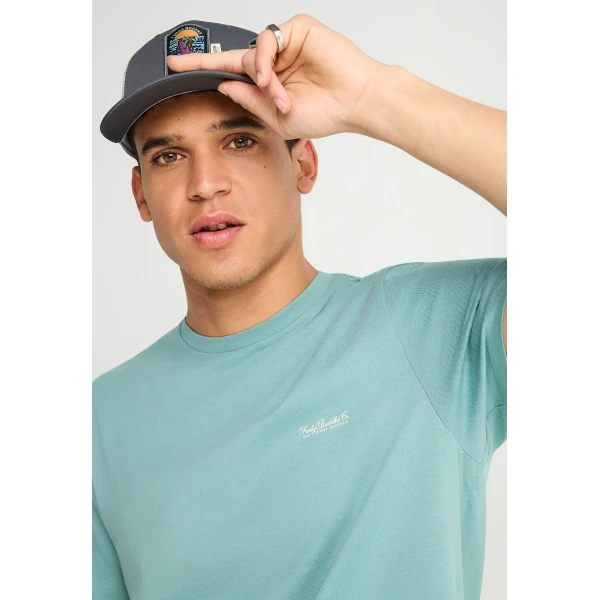 Funky Buddha The Basics Collection T-Shirt Ανδρικό (FBM013-001-04-MINERAL-BLUE)