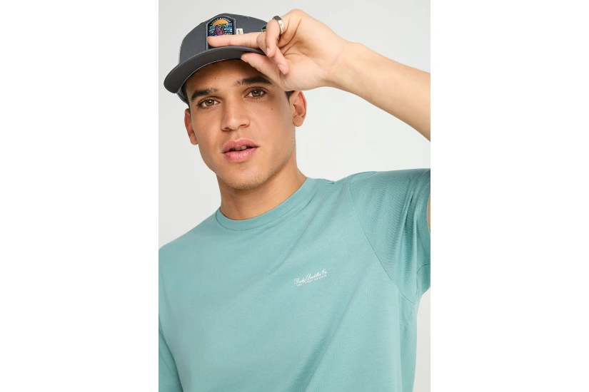 Funky Buddha The Basics Collection Ανδρικό Κοντομάνικο T-Shirt Άκουα