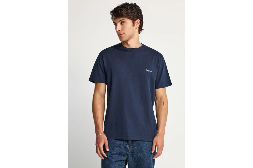 Funky Buddha The Basics Collection Ανδρικό Κοντομάνικο T-Shirt Μπλε Σκούρο