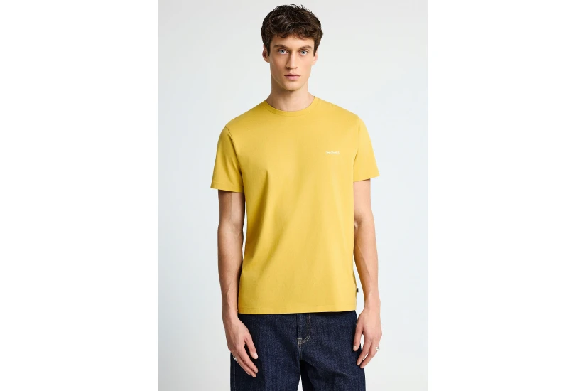 Funky Buddha The Basics Collection Ανδρικό Κοντομάνικο T-Shirt Κίτρινο