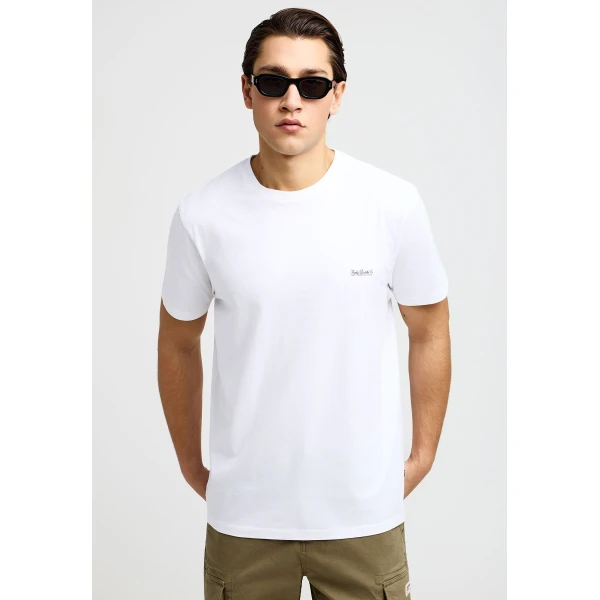 Funky Buddha The Basics Collection T-Shirt Ανδρικό (FBM013-001-04-WHITE)
