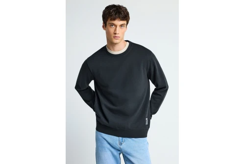 Funky Buddha The Essentials Μπλούζα Με Λαιμόκοψη Ανδρική (FBM013-001-06-BLACK)