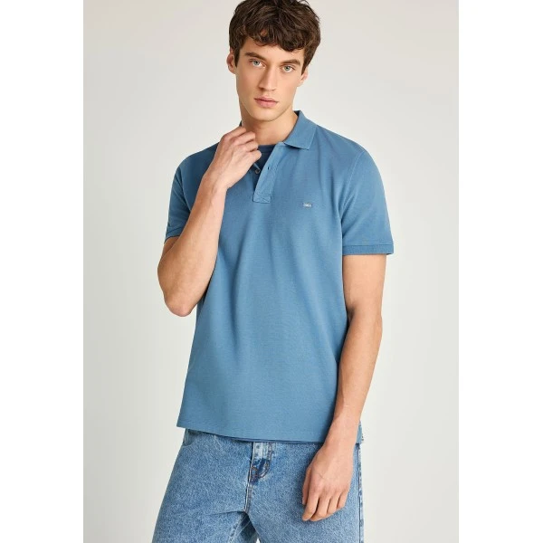 Funky Buddha Essential Cotton Polo Ανδρικό (FBM013-001-11-BLUE-HEAVEN)