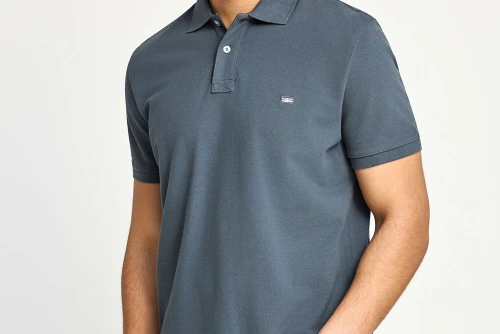 Funky Buddha Essential Cotton Polo Ανδρικό (FBM013-001-11-DK-GREY)
