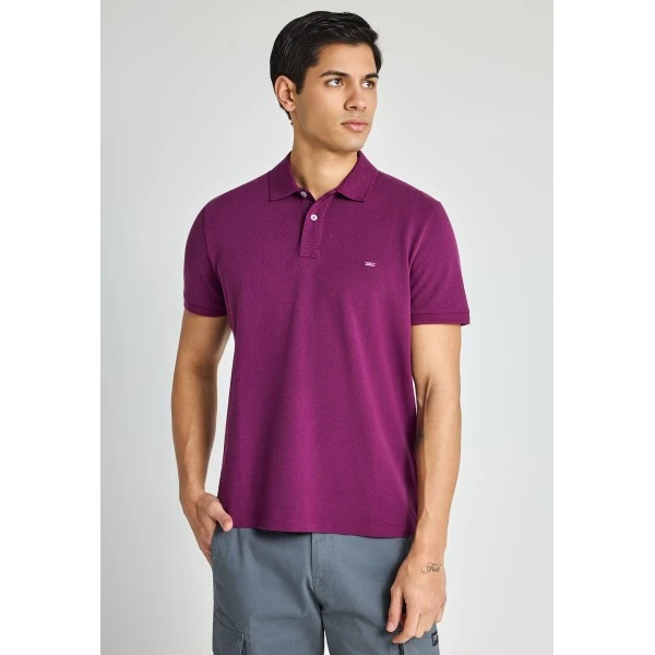 Funky Buddha Essential Cotton Polo Ανδρικό (FBM013-001-11-GRAPE-JUICE)