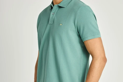 Funky Buddha Essential Cotton Polo Ανδρικό (FBM013-001-11-GREEN-LAKE)