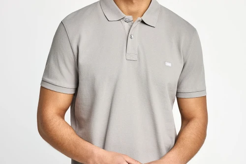 Funky Buddha Essential Cotton Polo Ανδρικό (FBM013-001-11-GREY)