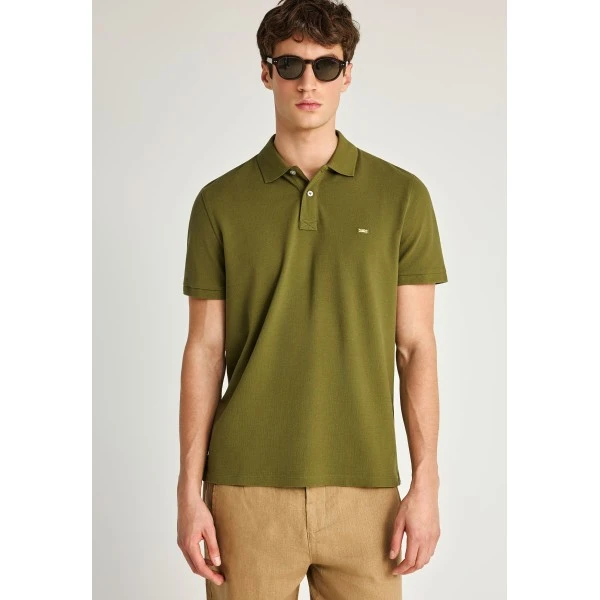 Funky Buddha Essential Cotton Polo Ανδρικό (FBM013-001-11-KHAKI)