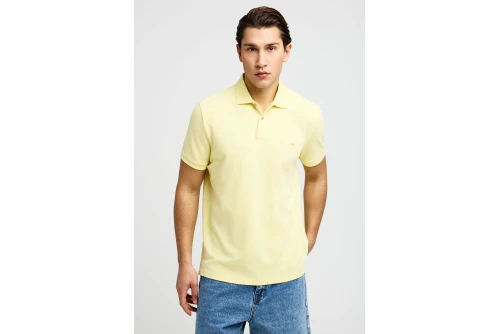 Funky Buddha Essential Cotton Polo Ανδρικό (FBM013-001-11-LEMONADE)