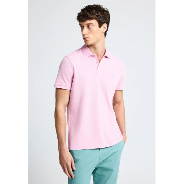 Funky Buddha Essential Cotton Polo Ανδρικό (FBM013-001-11-PINK-MIST)