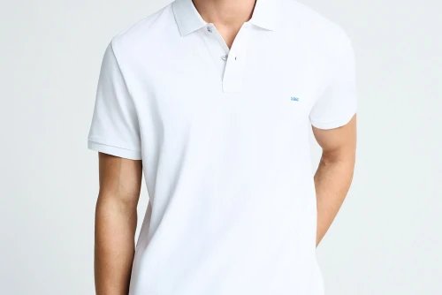 Funky Buddha Essential Cotton Polo Ανδρικό (FBM013-001-11-WHITE)