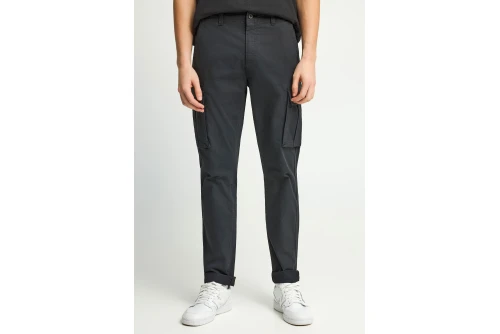 Funky Buddha The Essentials Comfort Παντελόνι Cargo Ανδρικό (FBM013-002-02-BLACK)