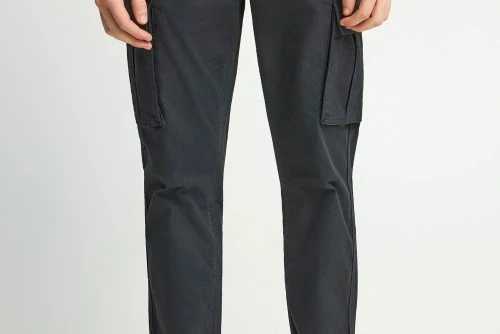 Funky Buddha The Essentials Comfort Παντελόνι Cargo Ανδρικό (FBM013-002-02-BLACK)