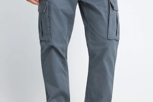 Funky Buddha The Essentials Comfort Παντελόνι Cargo Ανδρικό (FBM013-002-02-DUSTY-BLUE)
