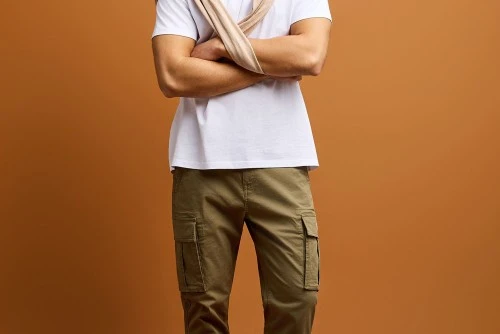 Funky Buddha The Essentials Comfort Παντελόνι Cargo Ανδρικό (FBM013-002-02-DUSTY-KHAKI)