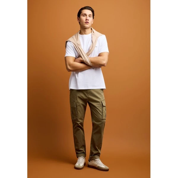 Funky Buddha The Essentials Comfort Παντελόνι Cargo Ανδρικό (FBM013-002-02-DUSTY-KHAKI)