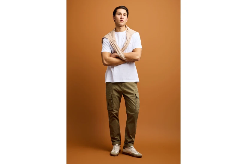 Funky Buddha The Essentials Ανδρικό Παντελόνι Cargo Χακί