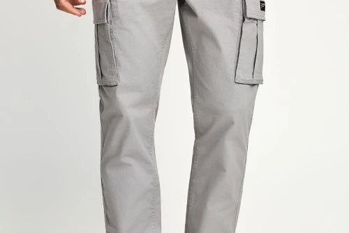 Funky Buddha The Essentials Comfort Παντελόνι Cargo Ανδρικό (FBM013-002-02-GREY)