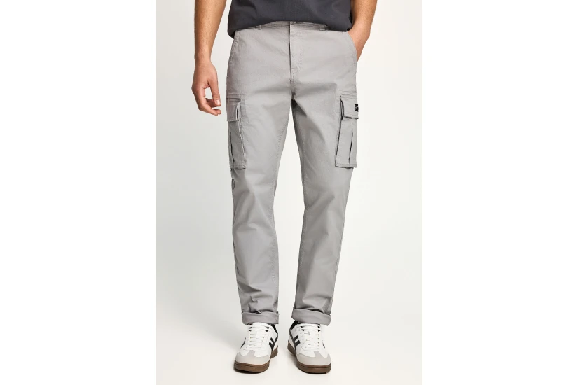Funky Buddha The Essentials Ανδρικό Παντελόνι Cargo Γκρι