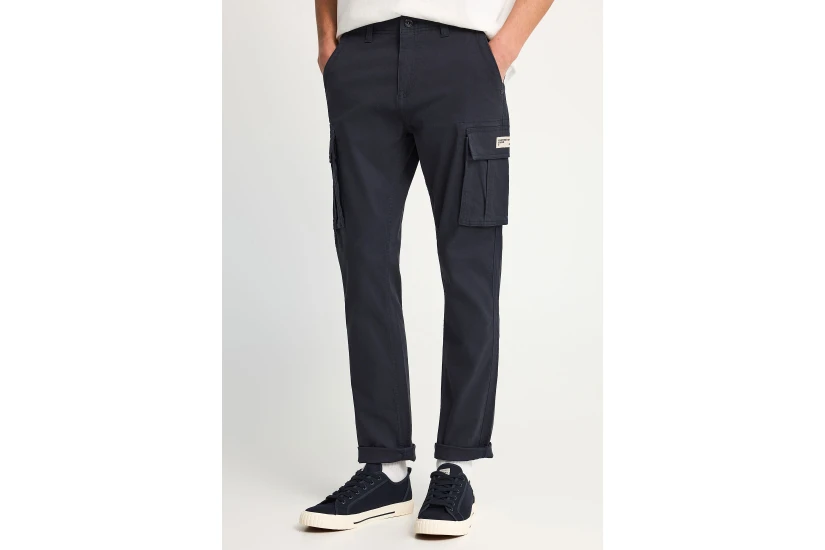 Funky Buddha The Essentials Ανδρικό Παντελόνι Cargo Μπλε Σκούρο