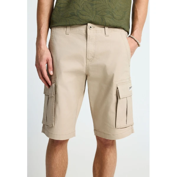 Funky Buddha Βερμούδα Cargo Ανδρική (FBM013-002-03-GREIGE)