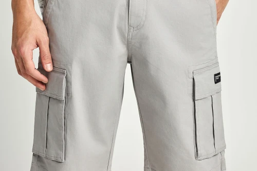 Funky Buddha Βερμούδα Cargo Ανδρική (FBM013-002-03-GREY)