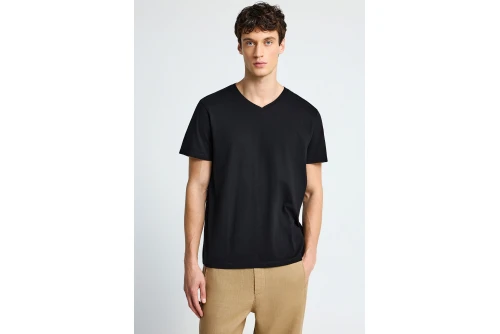 Funky Buddha The Basics Collection V-Neck T-Shirt Ανδρικό (FBM013-002-04-BLACK)
