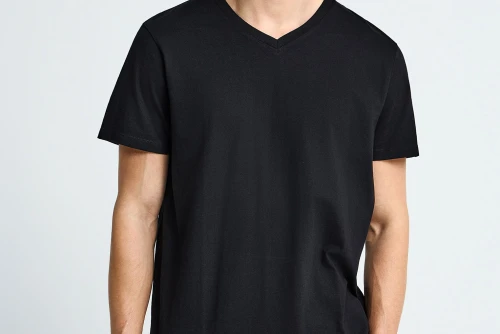 Funky Buddha The Basics Collection V-Neck T-Shirt Ανδρικό (FBM013-002-04-BLACK)