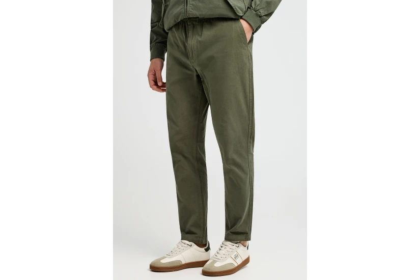 Funky Buddha Ανδρικό Παντελόνι Chino Χακί