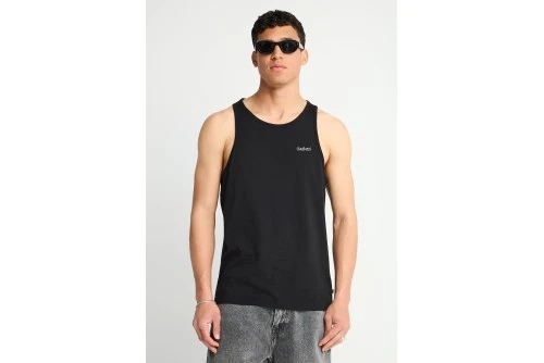 Funky Buddha Cotton Μπλούζα Αμάνικη Ανδρική (FBM013-003-04-BLACK)