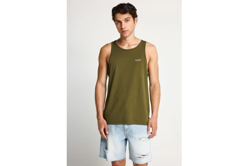 Funky Buddha Cotton Μπλούζα Αμάνικη Ανδρική (FBM013-003-04-KHAKI)