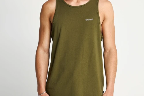 Funky Buddha Cotton Μπλούζα Αμάνικη Ανδρική (FBM013-003-04-KHAKI)