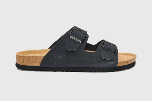 Funky Buddha Leather Σανδάλια (FBM013-003-08-ANTHRACITE)