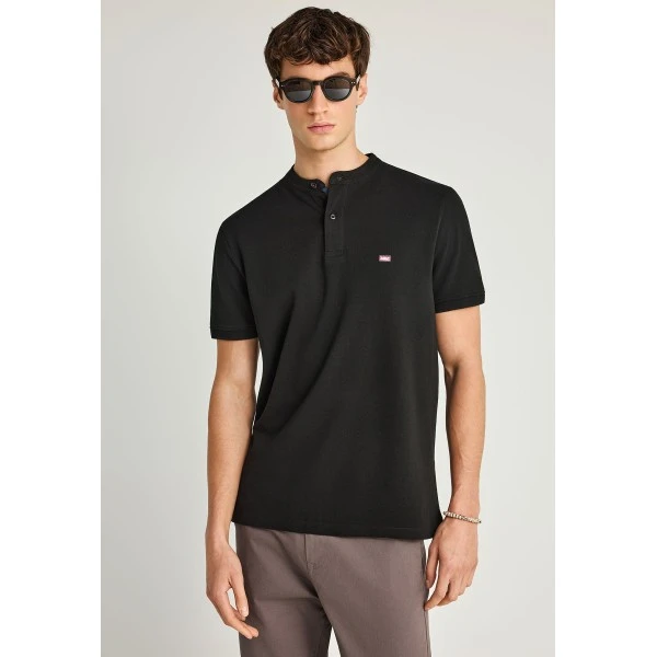Funky Buddha Essential Polo Ανδρικό (FBM013-003-11-BLACK)